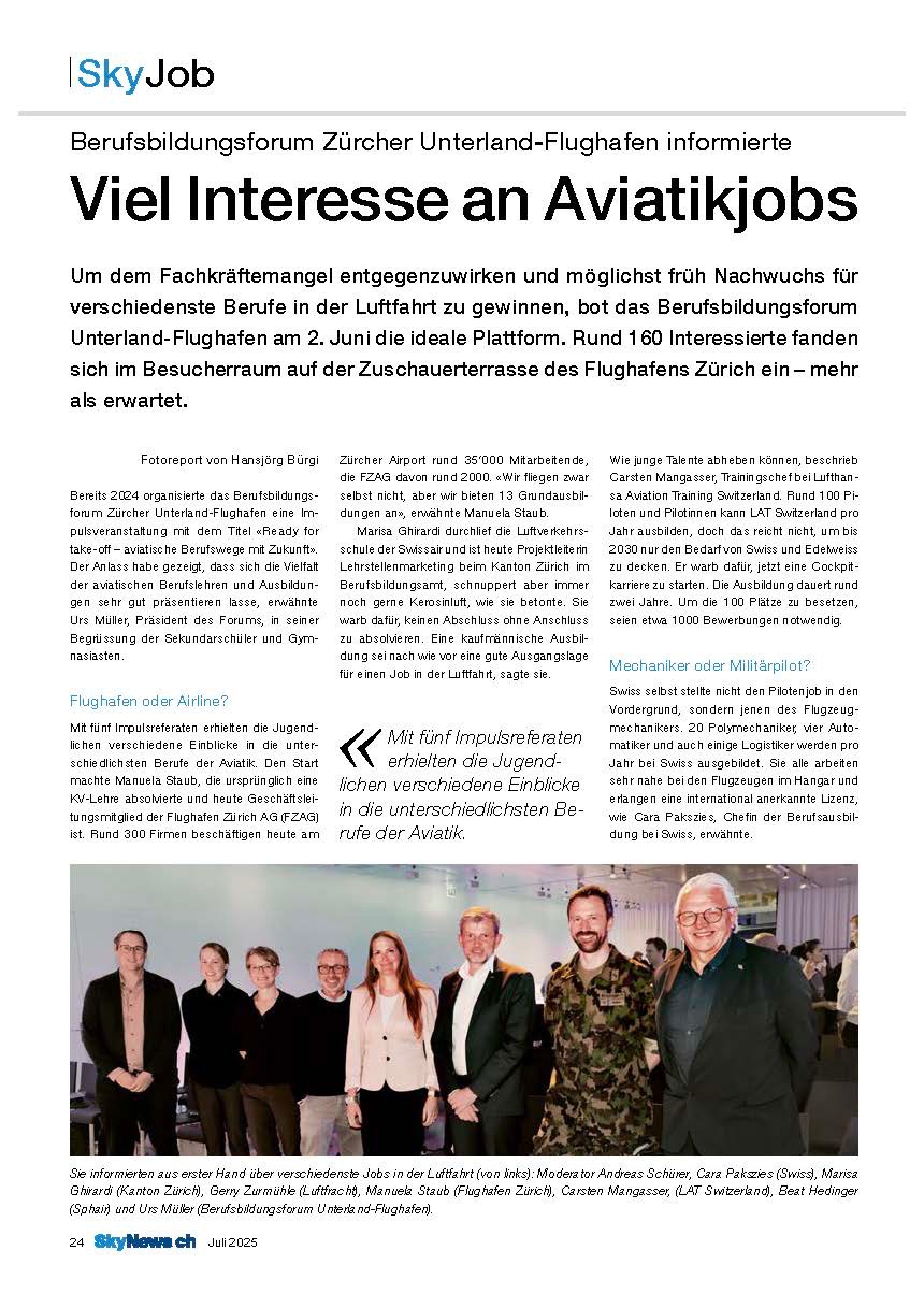 Viel Interesse an Aviatikjobs - "Ready for Take-off"