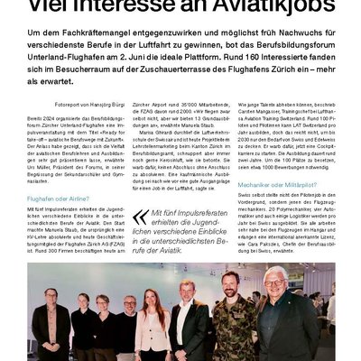 Viel Interesse an Aviatikjobs - "Ready for Take-off"